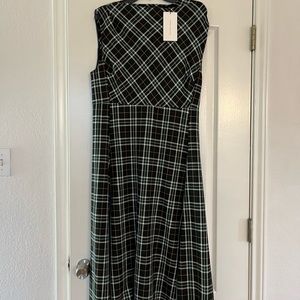 NWT beautiful Zara plaid midi dress